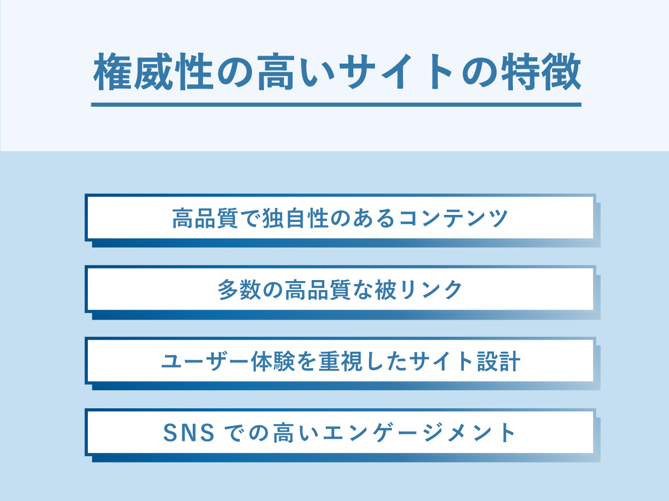 権威性の高いサイトの特徴